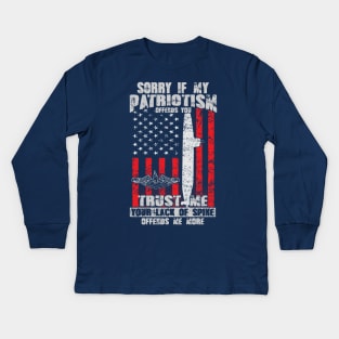 Submariner Patriotism Kids Long Sleeve T-Shirt